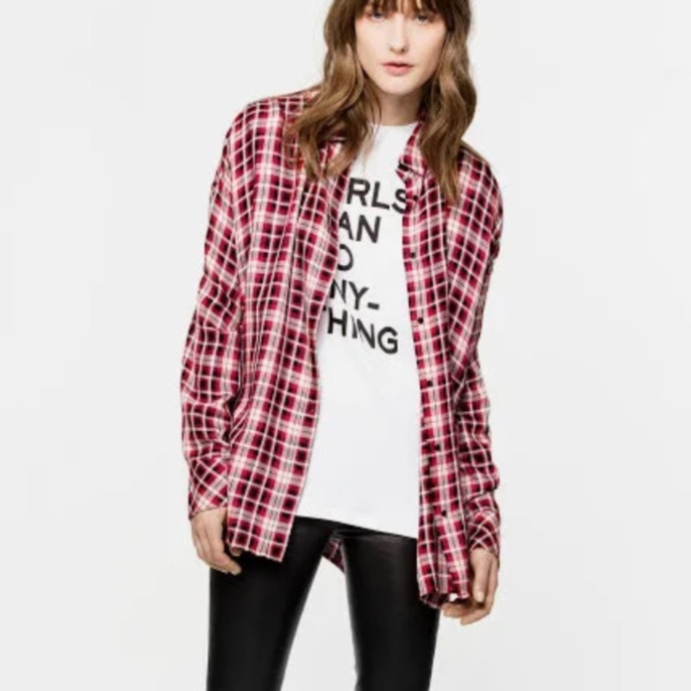 Zadig & Voltaire Tamara Car Shirt nwot M $268
